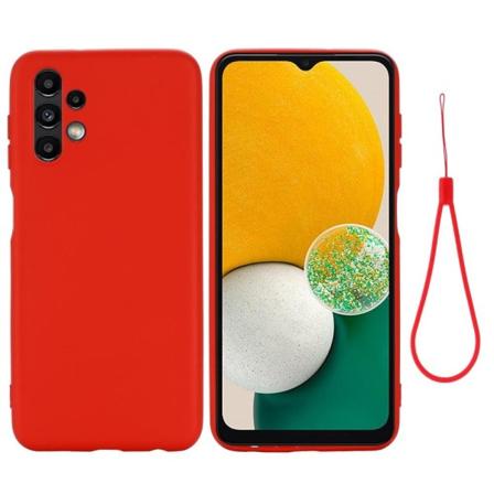 Matte Liquid Samsung Galaxy A13 4G silikone cover - Rød Red