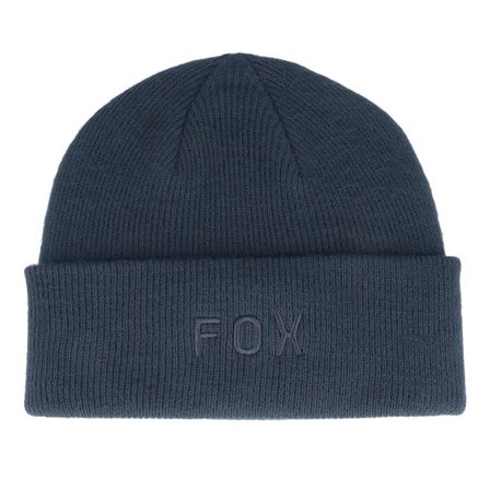 Fox - Blå cuff Beanie - Wordmark Beanie Midnight Cuff @ Hatstore
