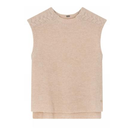 Gustav Sleeveless Sweater Pink, Dame