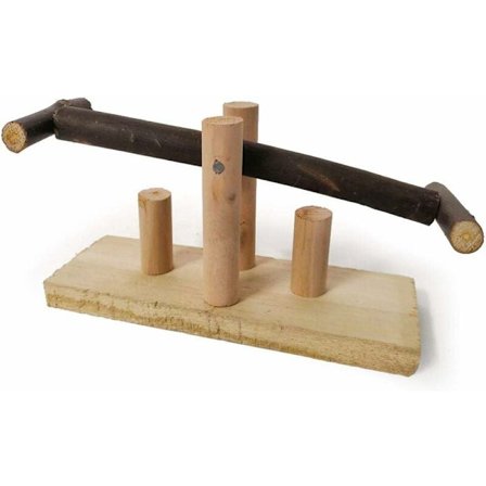 Papegøye Bite Toy Swing Tre Rocking Chair Stand Bar Swing Bird P