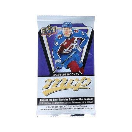 Upper Deck - Black Trading Cards - NHL 2025-26 Mvp Retail Pack (7 Cards) @ Hatstore