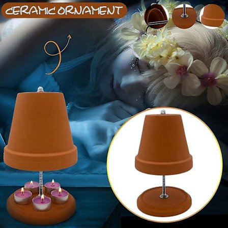 Te-lys Ovn Keramisk Radiator Dobbelvegget Te-lys Varmer Lysvarmer Te-lys Ovn