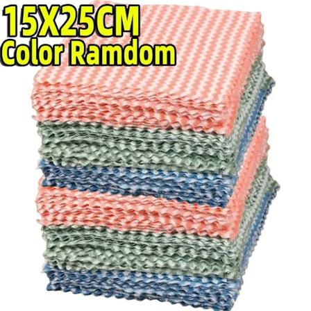 1/50 stk. Superabsorberende Opvaskeklud Coral Fleece Rengøringsklud Tykk Køkken Vask Opvaskeklud Glasvinduer Tørre Håndklæde 15X25CM 1pc