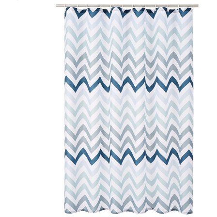 Vattentätt och mögelbeständigt duschdraperi 180*200cm med ringar och krokar Maskintvättbart enkelt duschdraperi Vattentätt draperi för hotell