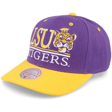 Mitchell & Ness - Louisiana State Tigers Gpa Purple/Yellow Adjustable Adjustable Purple Cap - College @ Hatstore