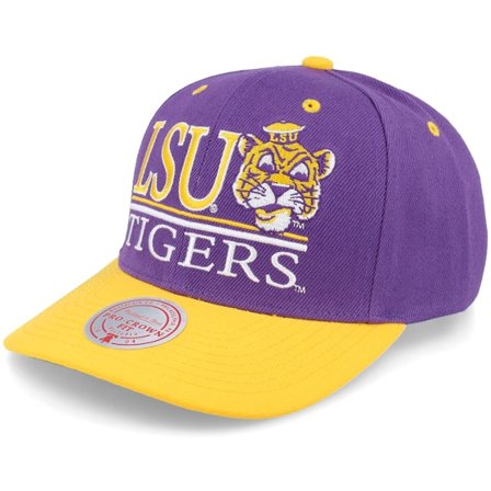 Mitchell & Ness - Púrpura adjustable Gorra - Louisiana State Tigers Gpa Purple/Yellow Adjustable @ Hatstore