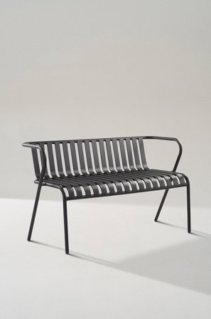 Jotex - Utesofa Black mdf / metall - NERJA - Kjøp Hagesofaer & hagebenker hos Jotex