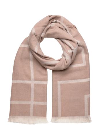 Big Jaquard Soft Scarf Gina Tricot Beige