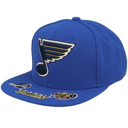 Mitchell & Ness - NHL Blå snapback Keps - St. Louis Blues Vintage Hat Trick Blue Snapback @ Hatstore