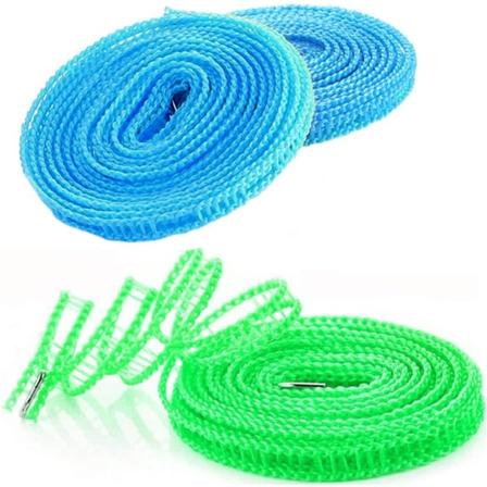 3-delad tvättlina, vindtät nylon bärbar klädstreck (2*8M+1*3M) color 1