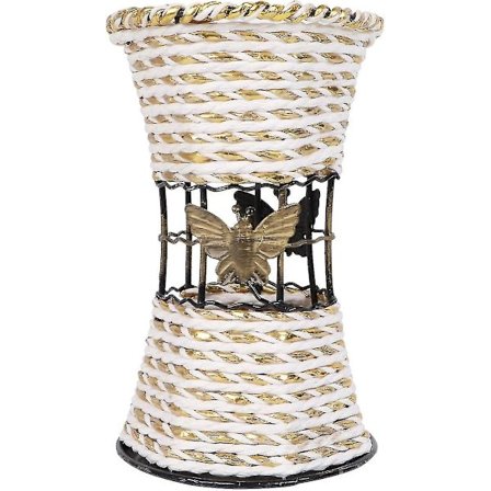 Flettet Vase, Vevd Blomster Vase Kurv Pot Kan Høy Rattan Gulv Vase Blomsterkurv Landlig Rustikk Blomster Vase Beholder Bord Midtpunkt For Hjem Dekor