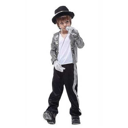 3-16 år Børn Teenagere Michael Jackson Cosplay Kostume Performance Outfits Sæt Halloween Fest Fancy Dress Gaver-hao