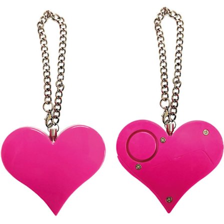 Säkerhetslarm, Hjärtformat larm 130DB Personlig Siren Hög Sir