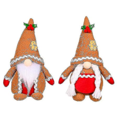 Joulu Tontut Pehmolelu, käsintehty Xmas Gonk Nukke Tomte Tonttu Koristeet Kasvoton Nukke Figuuri Joulu