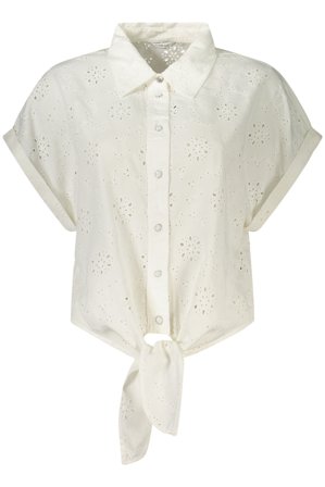Guess Jeans Camicia Maniche Corte Donna Bianco