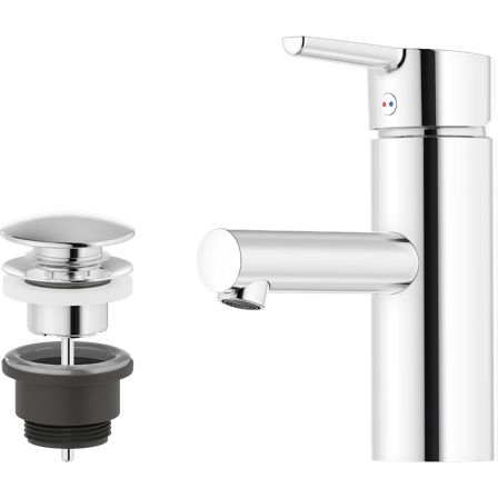 Mora MMIX II 333070 Servantarmatur med pop-up ventil, G10, krom, Baderom