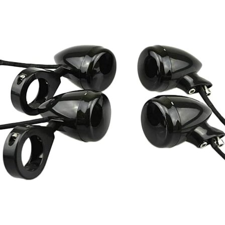 4 stk. LED-blinklys til for- og baggaffel på motorcykel til Ha-rle