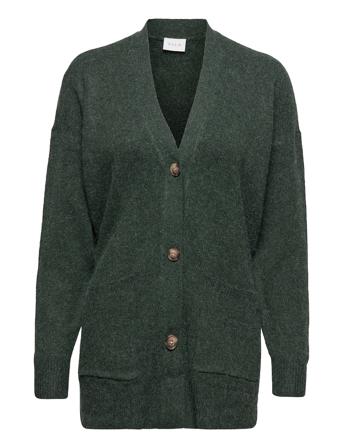 Vihailey Belt L/S Knit Cardigan/Su Neuletakki Vihreä Vila