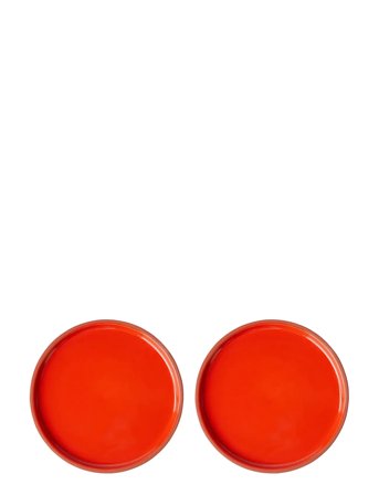 Plate, Medium Red Studio About