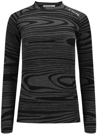 Aclima WarmWool Crewneck naisten kerrastopaita, Black Motion