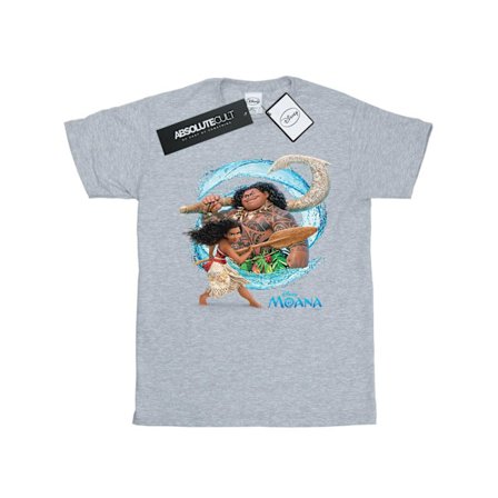 Disney Moana och Maui Wave T-shirt L Sports Grey för män