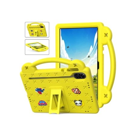 Fodral för Honor Pad X9 / Pad X8 Pro (11,5 tum) Anti-Drop med Stativ Gult