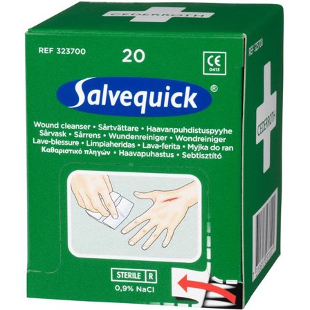 Salvequick 323700 Sårtvättare 20st, Första hjälpen