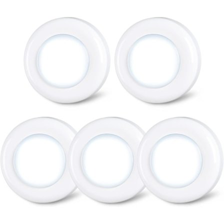 Tap Light Push Lights Mini Touch Press Spot Lights Sisätilojen Kannettavat LED-Tarravalot Paristoilla Kaappeihin