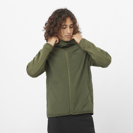 Salomon - veste pour homme Outline Hybrid Warm Hd M - Grape Leaf - S