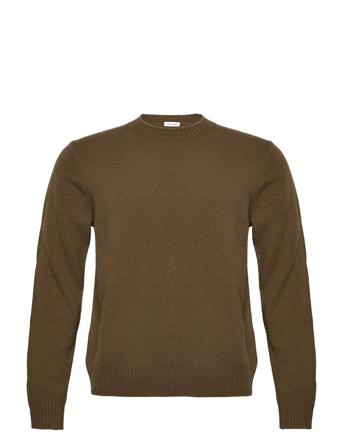 Sylli Crew Neck 132 Neulepaita Pyöreä Kaula-aukko Khaki Green Samsøe Samsøe