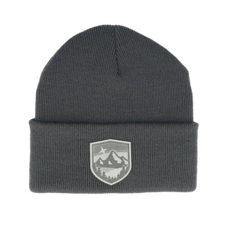 Wild Spirit - Grå cuff Beanie - Starry Mountain Patch Grey/Graphite Beanie @ Hatstore