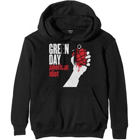 Green Day Unisex Vuxen American Idiot Hoodie XXL Svart