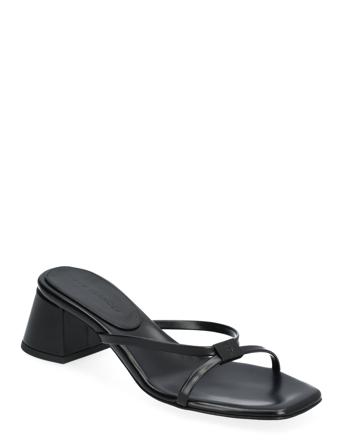Patti Mule Designers Heels Heeled Sandals Black DEAR FRANCES
