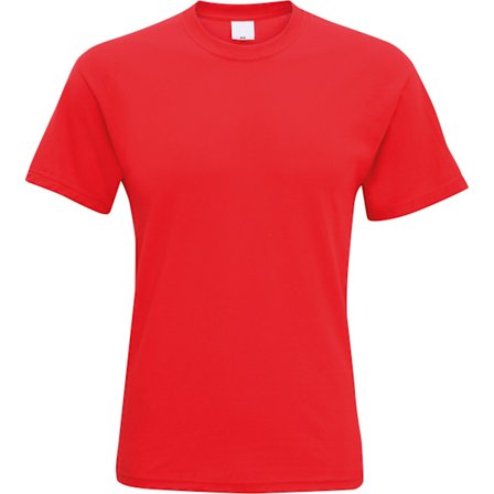Herr kortärmad casual T-shirt XX Large Bright Red