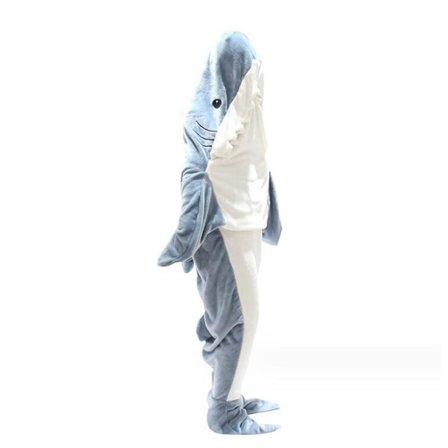 Vuxen Shark Blanket Sovsäck Bärbar filt