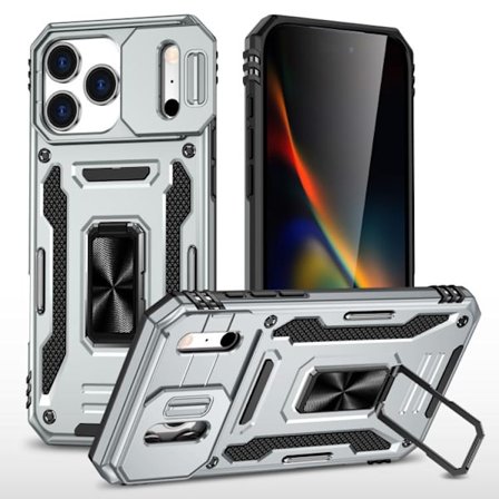 iPhone 17 Pro Skal med Armor PC + TPU Kameraskydd