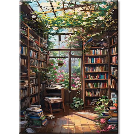 Diamantmaleri Voksne, Diamantmaleri Billeder Bogreoler, Diamantmaleri Voksne Håndværkssæt Velegnet som Gave, Afslapning og Vægdekoration