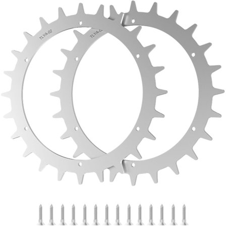 RIVERSHINE Galvaniserade stålspikar, kompatibla med modeller Yardforce 400Ri 280R, robotgräsklippare hjulstorlek 168 mm med 14 skruvar