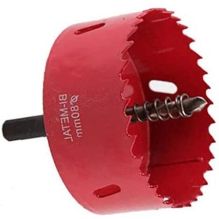 80mm Hålsågsborrkit, Heavy Duty M42 HSS Borr Hålsåg Hålsågar för Trä Aluminium Järnplåt Plaströr