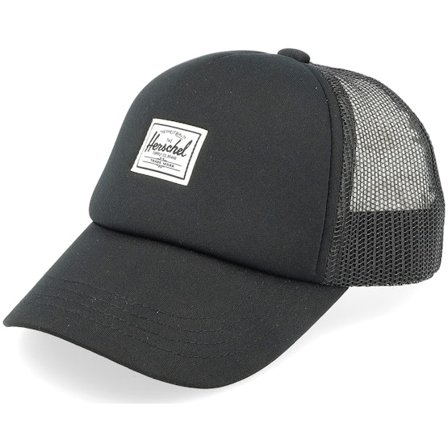 Kinder Herschel - Schwarz trucker Cap - Kinder Whaler Mesh Kinder 1-2 Years Black Classic Logo Trucker @ Hatstore