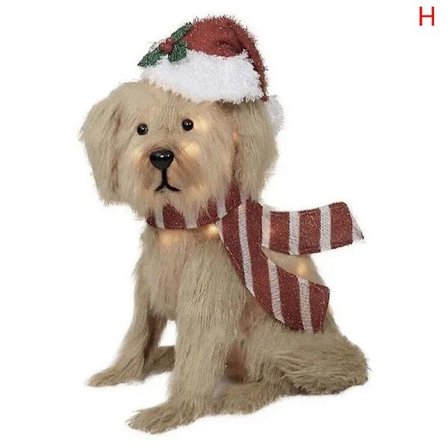 Juldekorationer Utomhus Ljussatta Djur, hund, rådjur, jultomte utomhus