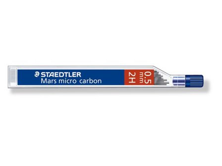 Staedtler Mars Reservstift 0,5mm 2H 12/fp - Lyreco - Kontorsmaterial - Pennor - Reservstift
