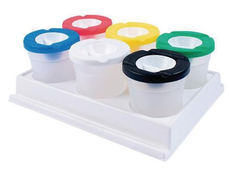 PLAYBOX Penselmugg i ställ - Lyreco - Skola och förskola - Målarfärg och tillbehör - Vattenkopp och tillbehör