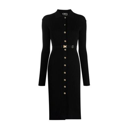 Elisabetta Franchi Knit Dress , Zwart , Dames , Maat: 2XS Casual jurken
