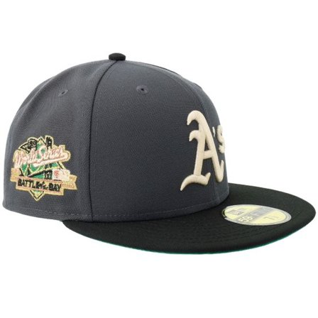 New Era - MLB Grå fitted Keps - "Hatstore Exclusive x Oakland Athletics 59FIFTY World Series Grey/Black Fitted " @ Hatstore
