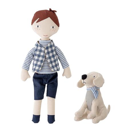 Bloomingville Mini Hilbert Dukke Blå, Børn & Forældre, Legetøj, Krammedyr