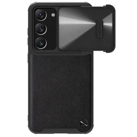 Nillkin CamShield Leather S Case til Samsung Galaxy S23+ cover med kameradæksel sort