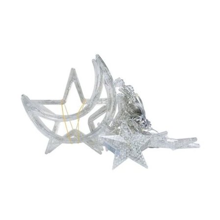 Ljusslingor, kristallkulor Ljusslingor med varmt vitt