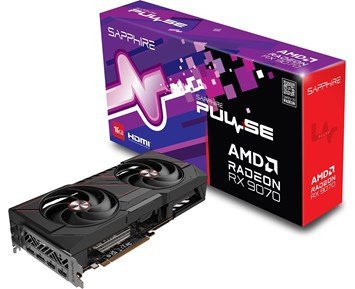 Radeon RX 9070 16GB Gaming PULSE - SAPPHIRE PULSE AMD Radeon RX 9070 GPU