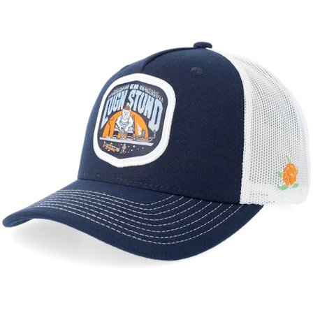 SQRTN - Blau Trucker Cap - Lugn Stund Cap Navy Trucker @ Hatstore